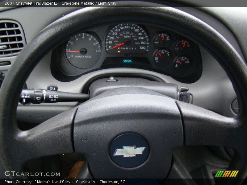 Graystone Metallic / Light Gray 2007 Chevrolet TrailBlazer LS