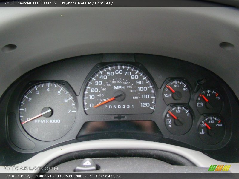 Graystone Metallic / Light Gray 2007 Chevrolet TrailBlazer LS