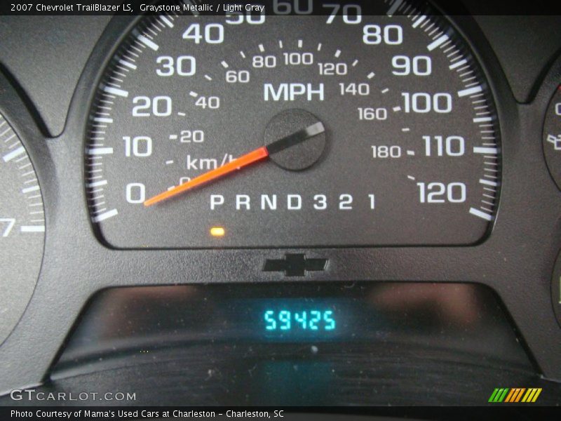 Graystone Metallic / Light Gray 2007 Chevrolet TrailBlazer LS