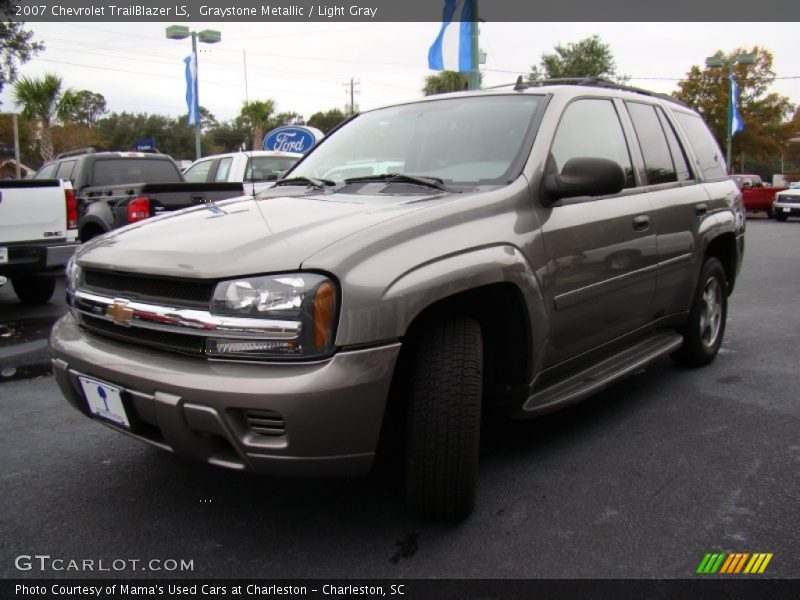 Graystone Metallic / Light Gray 2007 Chevrolet TrailBlazer LS