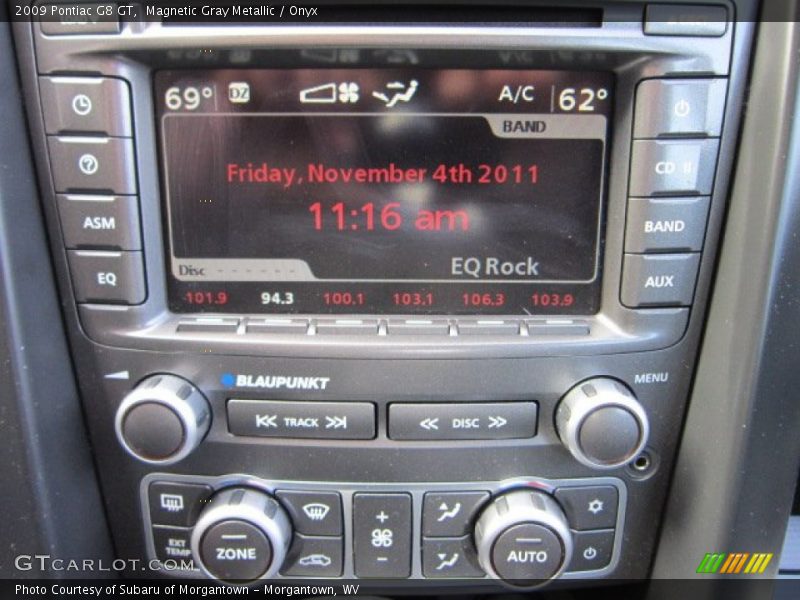 Magnetic Gray Metallic / Onyx 2009 Pontiac G8 GT