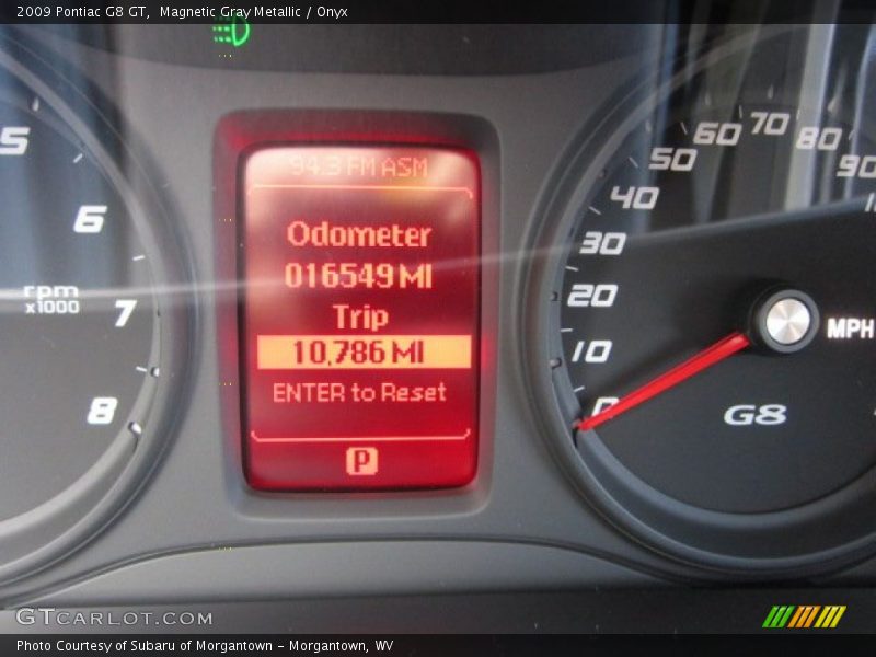 Magnetic Gray Metallic / Onyx 2009 Pontiac G8 GT