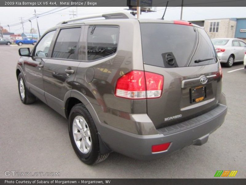 Metal Bronze / Beige 2009 Kia Borrego LX V6 4x4