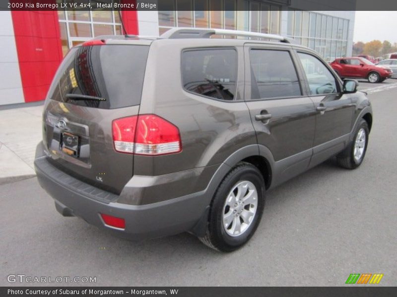 Metal Bronze / Beige 2009 Kia Borrego LX V6 4x4