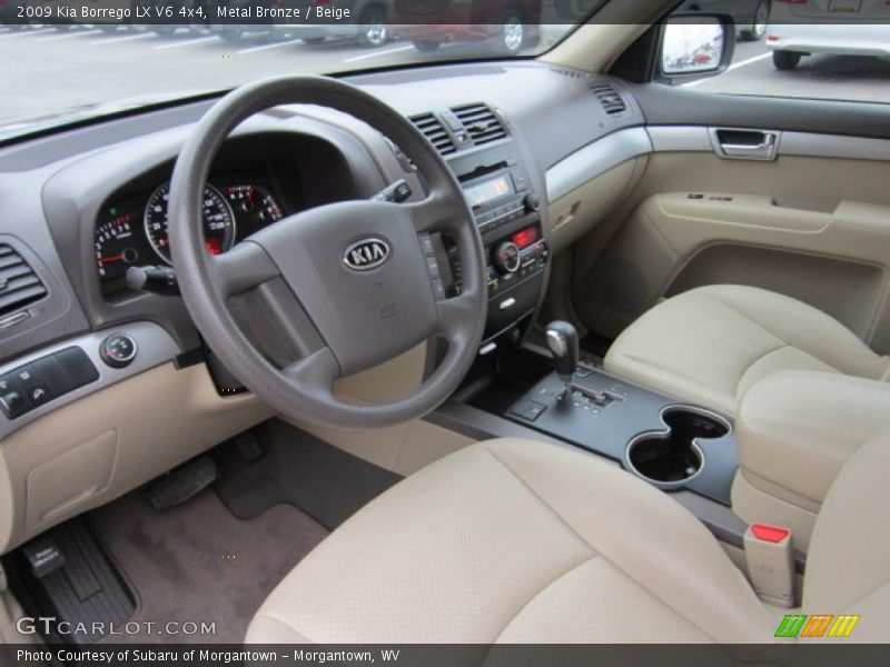 Metal Bronze / Beige 2009 Kia Borrego LX V6 4x4