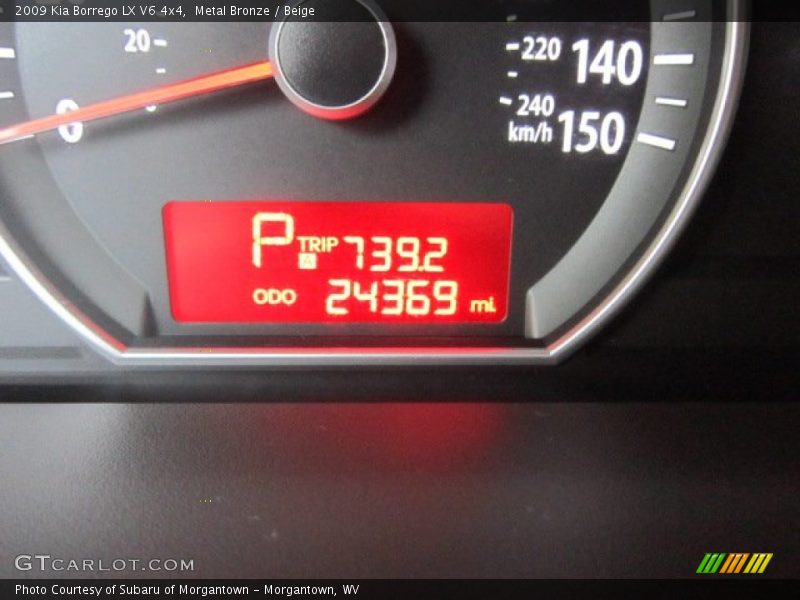 Metal Bronze / Beige 2009 Kia Borrego LX V6 4x4