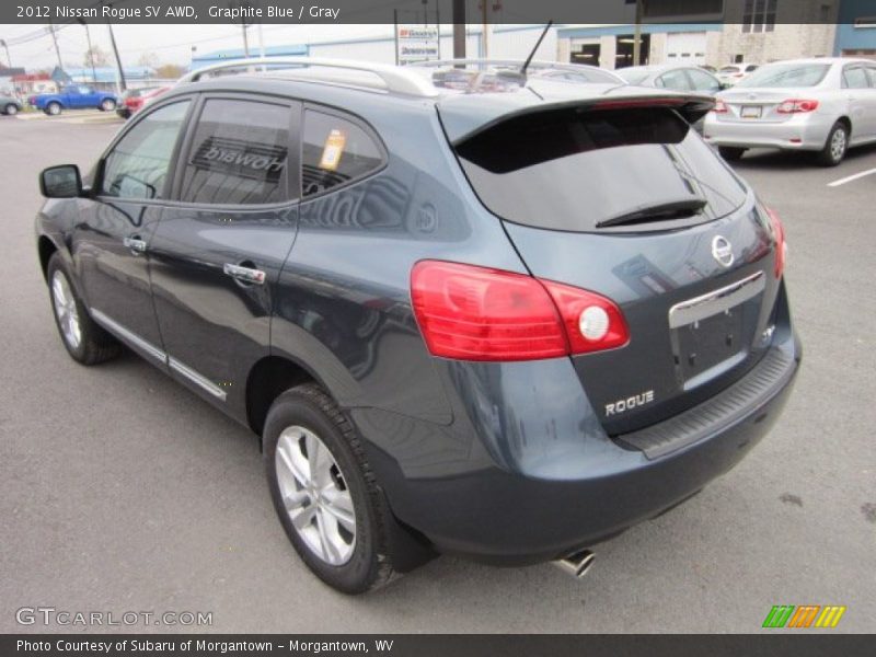 Graphite Blue / Gray 2012 Nissan Rogue SV AWD