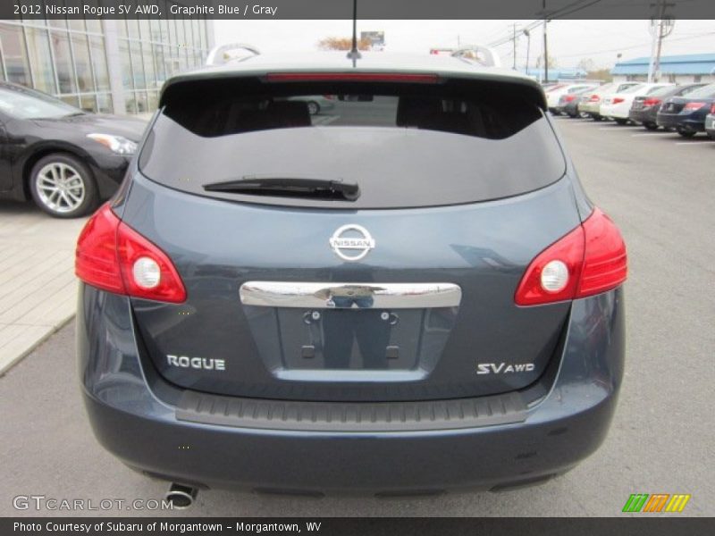 Graphite Blue / Gray 2012 Nissan Rogue SV AWD