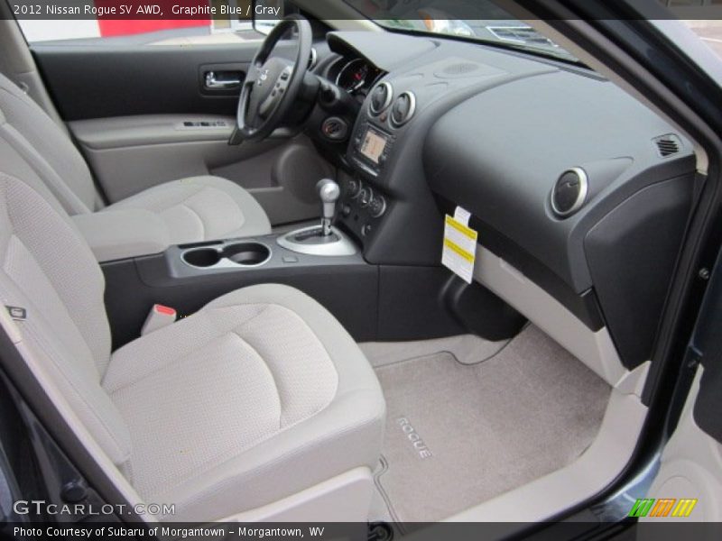  2012 Rogue SV AWD Gray Interior