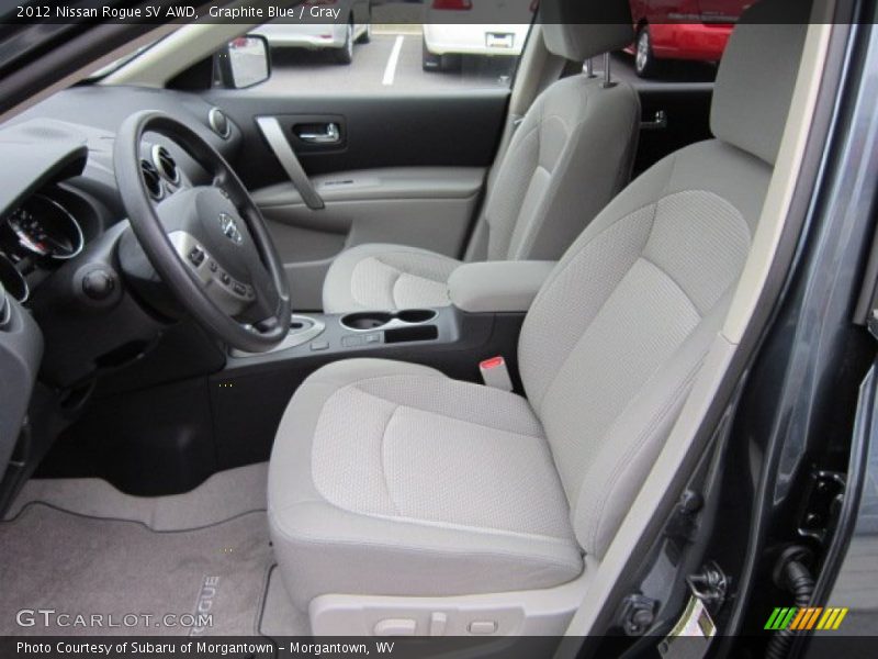  2012 Rogue SV AWD Gray Interior