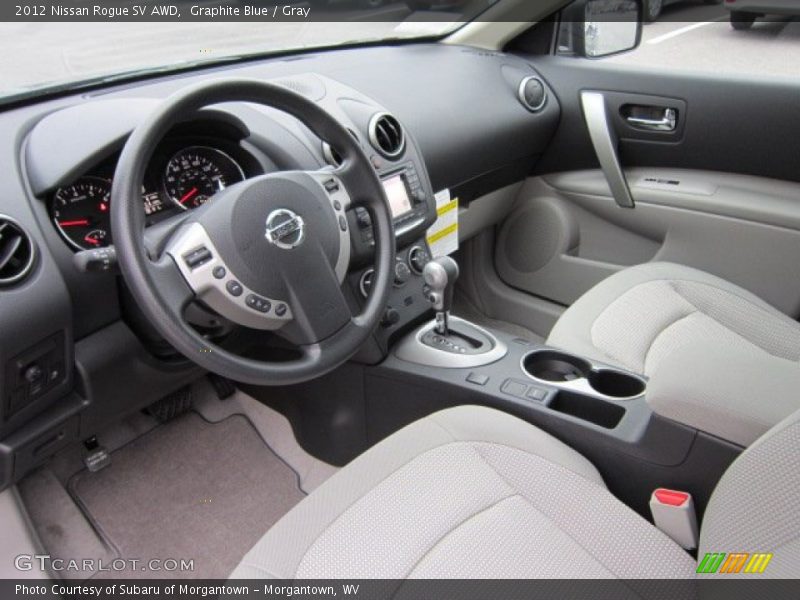 Gray Interior - 2012 Rogue SV AWD 