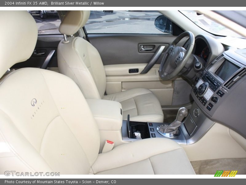 Brilliant Silver Metallic / Willow 2004 Infiniti FX 35 AWD
