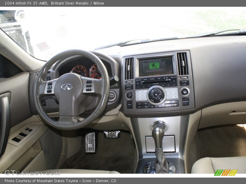 Brilliant Silver Metallic / Willow 2004 Infiniti FX 35 AWD