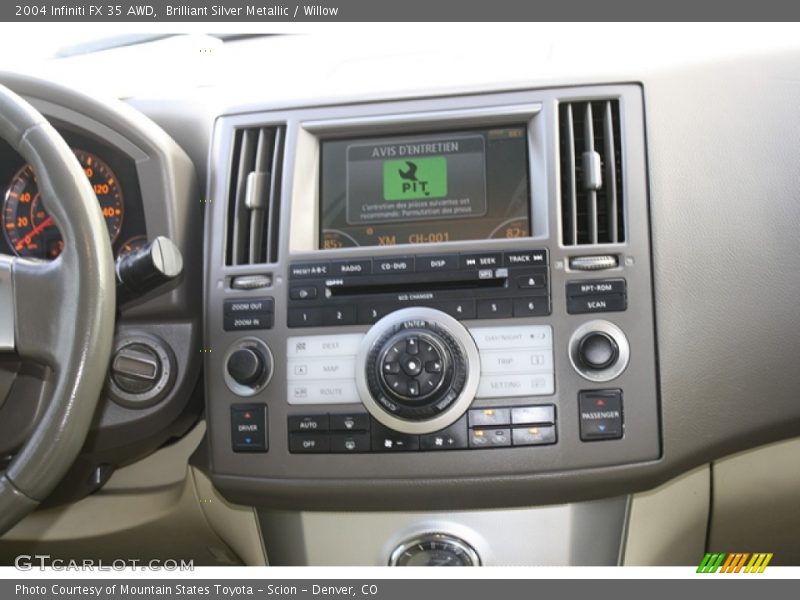 Brilliant Silver Metallic / Willow 2004 Infiniti FX 35 AWD
