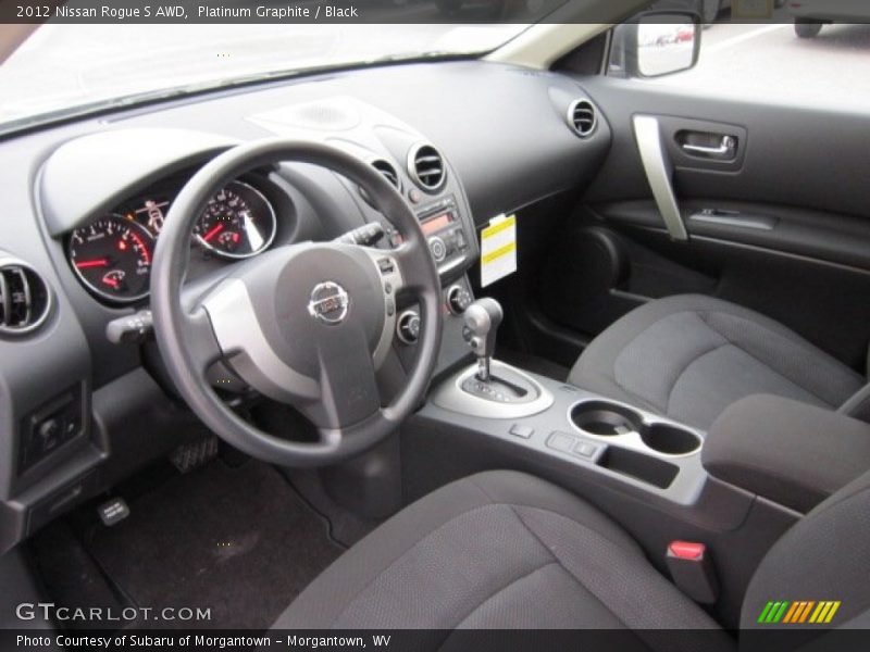 Black Interior - 2012 Rogue S AWD 