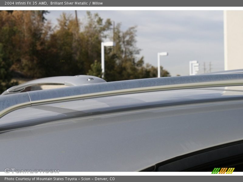 Brilliant Silver Metallic / Willow 2004 Infiniti FX 35 AWD