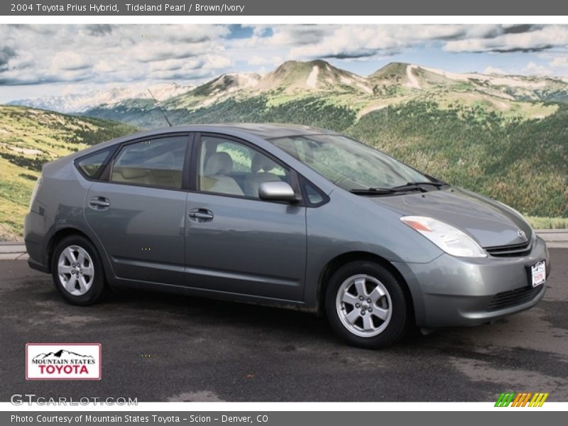 Tideland Pearl / Brown/Ivory 2004 Toyota Prius Hybrid
