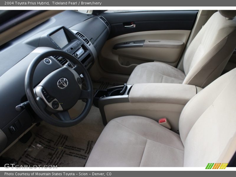 Tideland Pearl / Brown/Ivory 2004 Toyota Prius Hybrid