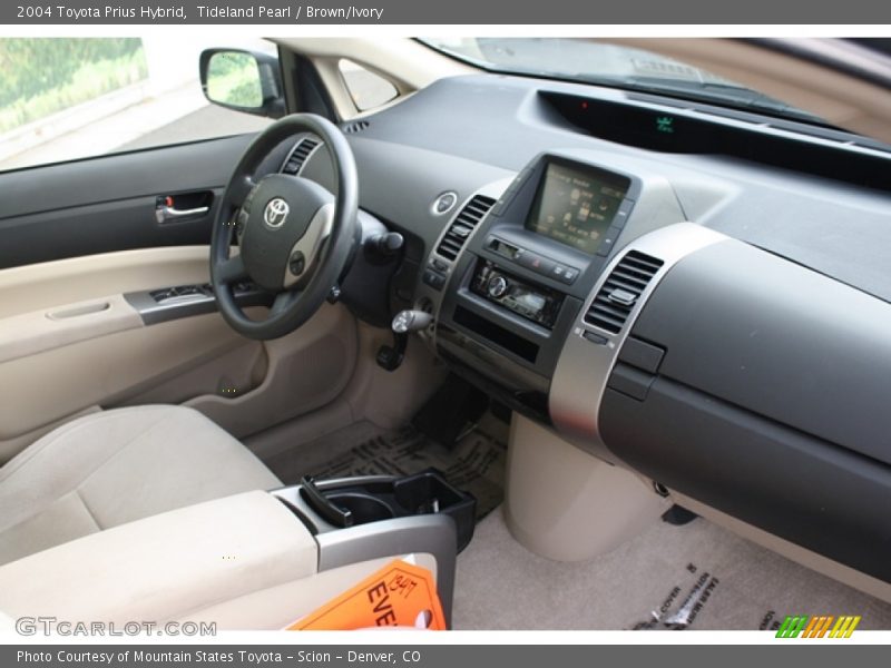Tideland Pearl / Brown/Ivory 2004 Toyota Prius Hybrid