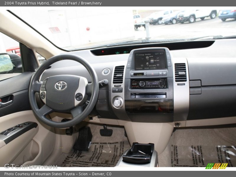 Tideland Pearl / Brown/Ivory 2004 Toyota Prius Hybrid