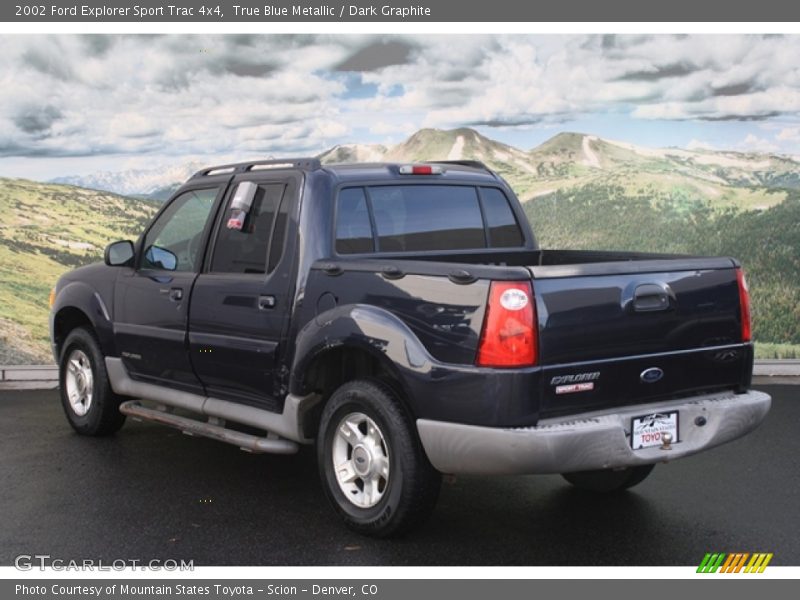 True Blue Metallic / Dark Graphite 2002 Ford Explorer Sport Trac 4x4