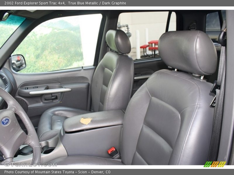 True Blue Metallic / Dark Graphite 2002 Ford Explorer Sport Trac 4x4