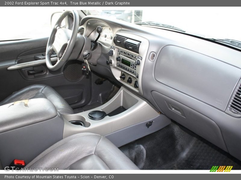 True Blue Metallic / Dark Graphite 2002 Ford Explorer Sport Trac 4x4