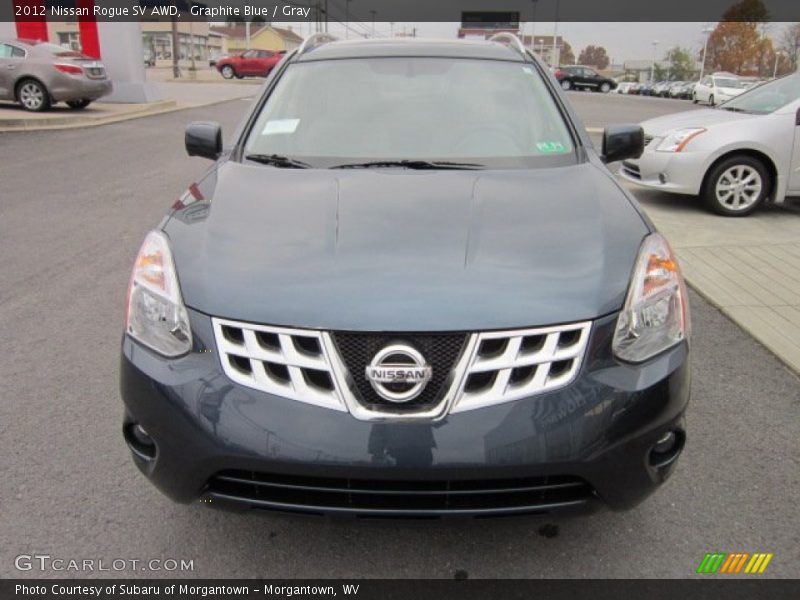 Graphite Blue / Gray 2012 Nissan Rogue SV AWD