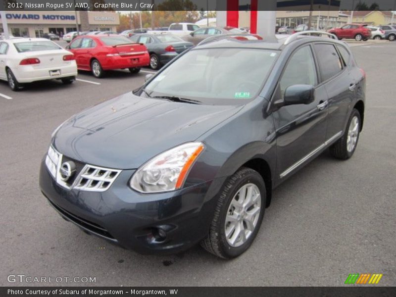 Graphite Blue / Gray 2012 Nissan Rogue SV AWD