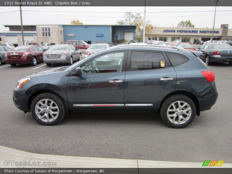 Graphite Blue / Gray 2012 Nissan Rogue SV AWD