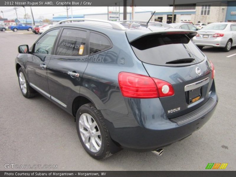 Graphite Blue / Gray 2012 Nissan Rogue SV AWD