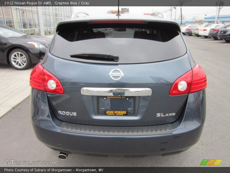 Graphite Blue / Gray 2012 Nissan Rogue SV AWD