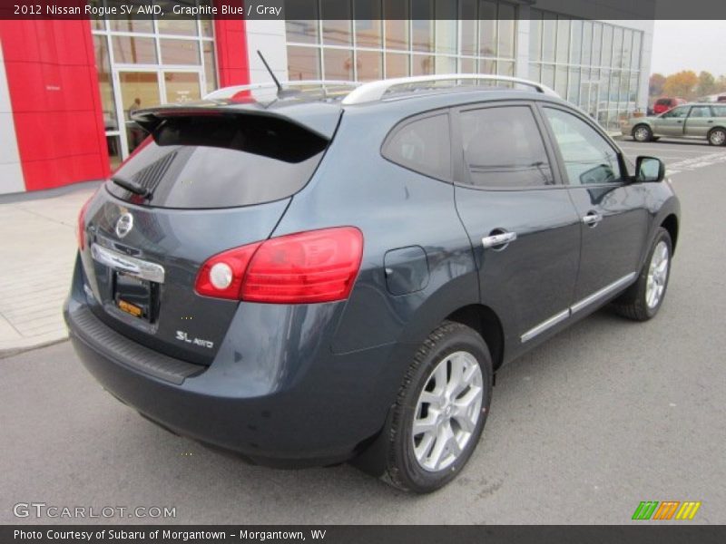 Graphite Blue / Gray 2012 Nissan Rogue SV AWD