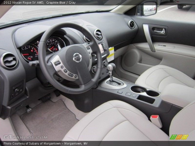  2012 Rogue SV AWD Gray Interior