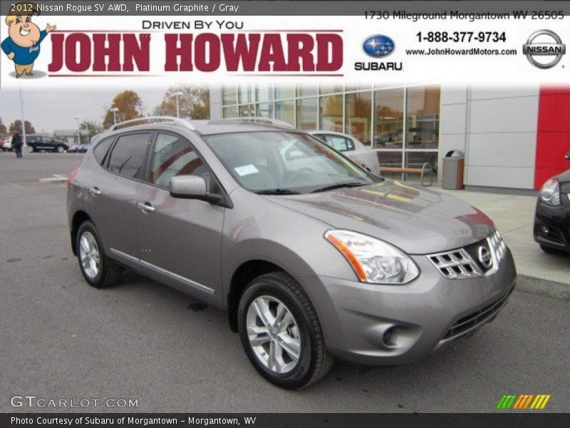 Platinum Graphite / Gray 2012 Nissan Rogue SV AWD