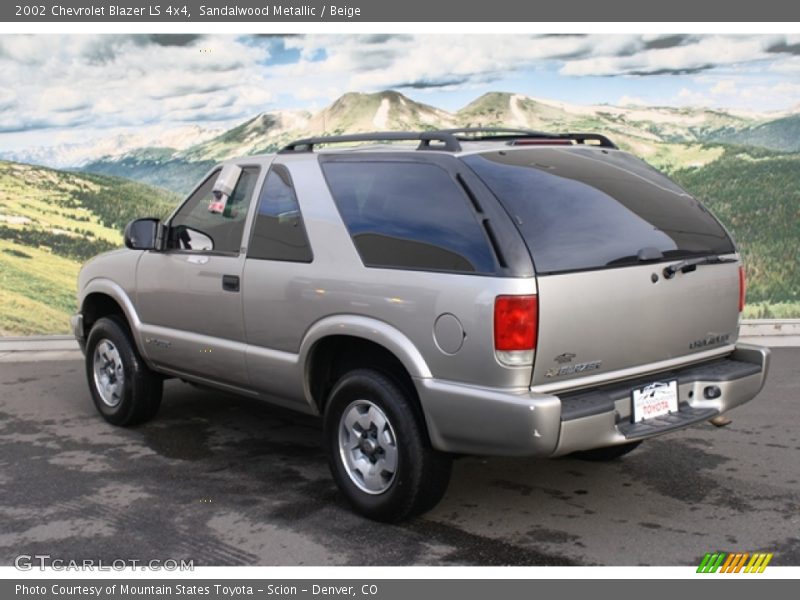 Sandalwood Metallic / Beige 2002 Chevrolet Blazer LS 4x4