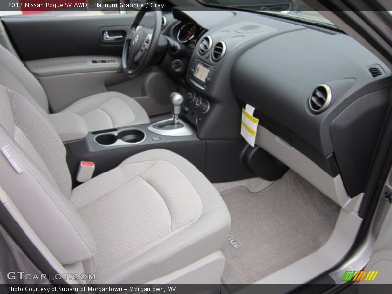 2012 Rogue SV AWD Gray Interior