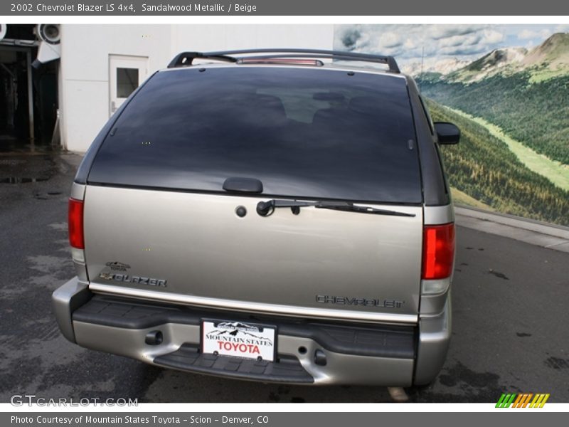 Sandalwood Metallic / Beige 2002 Chevrolet Blazer LS 4x4