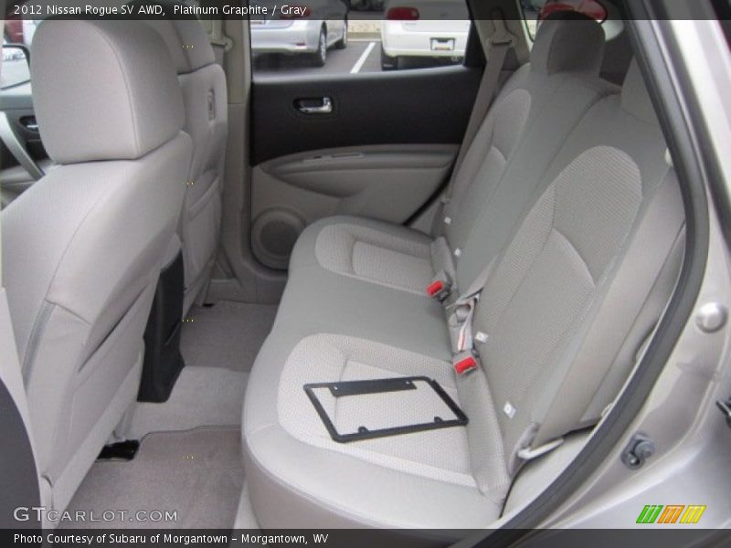  2012 Rogue SV AWD Gray Interior