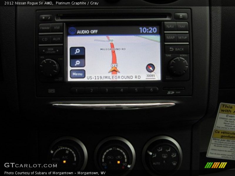 Platinum Graphite / Gray 2012 Nissan Rogue SV AWD