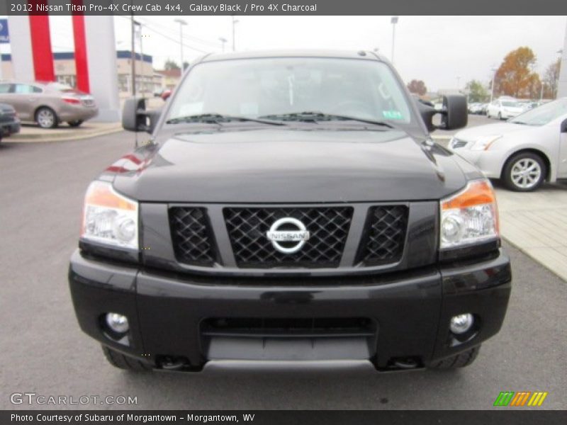 Galaxy Black / Pro 4X Charcoal 2012 Nissan Titan Pro-4X Crew Cab 4x4