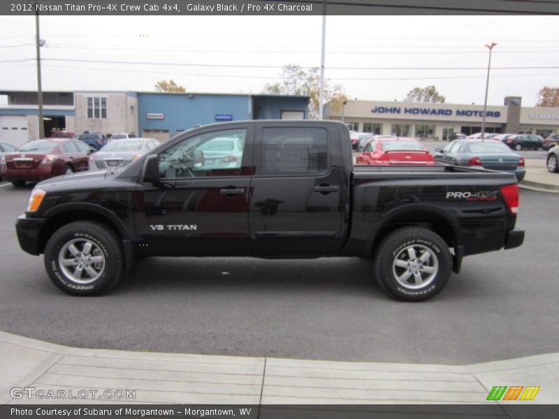 Galaxy Black / Pro 4X Charcoal 2012 Nissan Titan Pro-4X Crew Cab 4x4