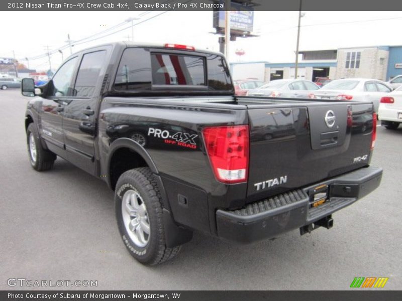 Galaxy Black / Pro 4X Charcoal 2012 Nissan Titan Pro-4X Crew Cab 4x4