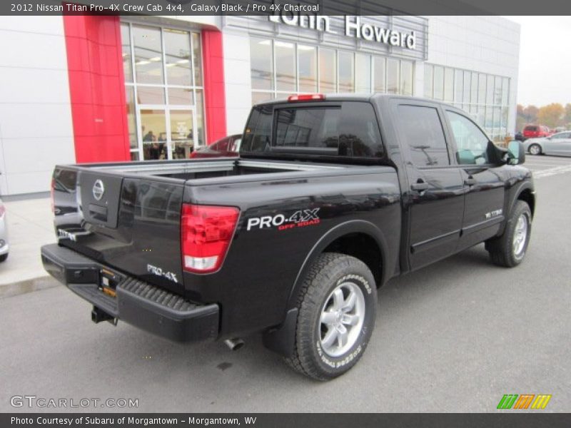 Galaxy Black / Pro 4X Charcoal 2012 Nissan Titan Pro-4X Crew Cab 4x4