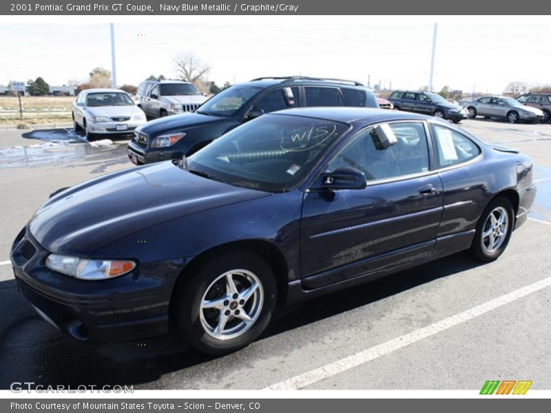 Navy Blue Metallic / Graphite/Gray 2001 Pontiac Grand Prix GT Coupe