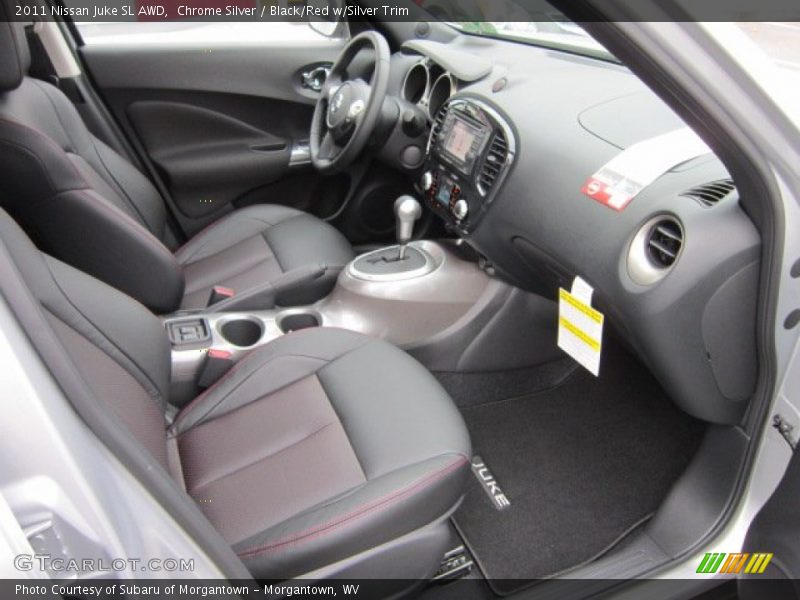 Chrome Silver / Black/Red w/Silver Trim 2011 Nissan Juke SL AWD