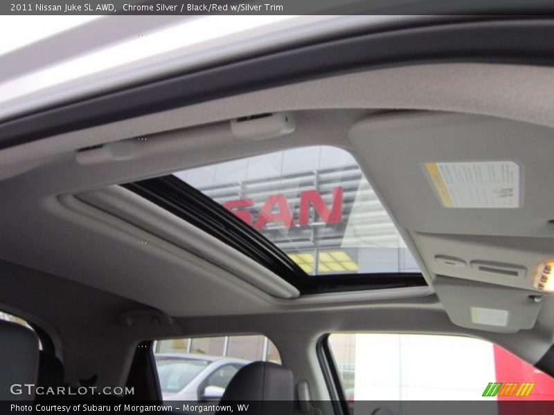 Chrome Silver / Black/Red w/Silver Trim 2011 Nissan Juke SL AWD