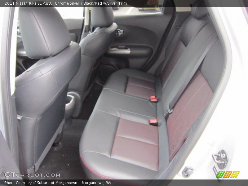 Chrome Silver / Black/Red w/Silver Trim 2011 Nissan Juke SL AWD