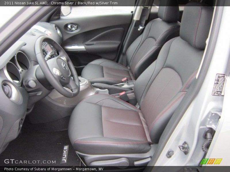 Chrome Silver / Black/Red w/Silver Trim 2011 Nissan Juke SL AWD