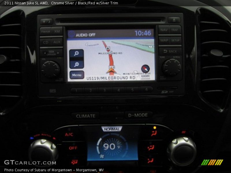 Chrome Silver / Black/Red w/Silver Trim 2011 Nissan Juke SL AWD